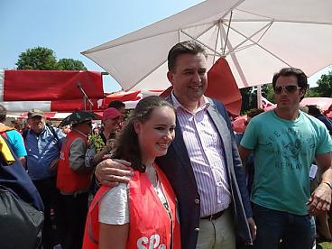 Marissa tijden de Thuiszorg demonstratie